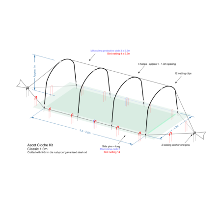 Classic - 750mm height - black