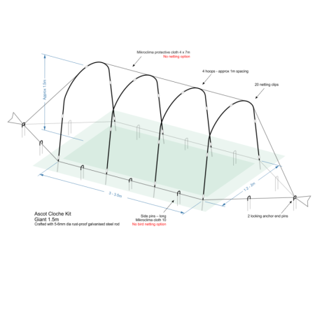 Giant - 1.5m height - black